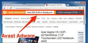 how to get rid of avast safeprice