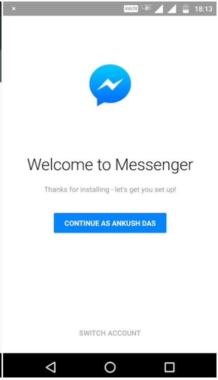 how to logout of messenger on iphone