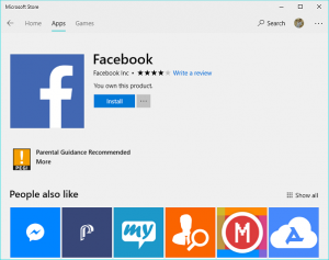 facebook desktop app windows 10