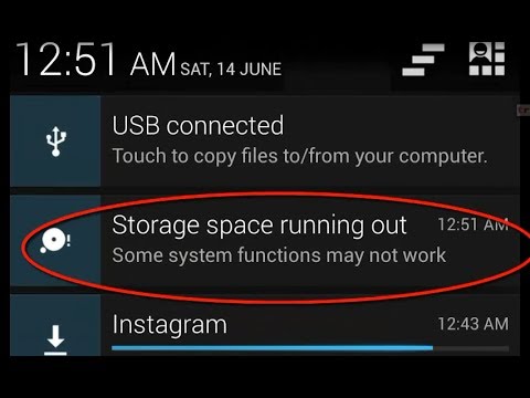 storage space running out