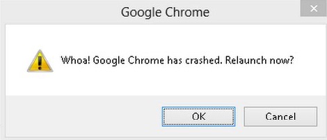 Google Chrome crashed