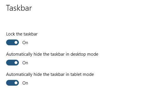 taskbar auto hide recheck