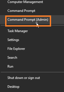 Command prompt Admin