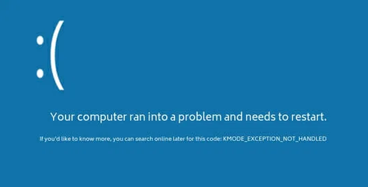 kmode exception not handled windows 10