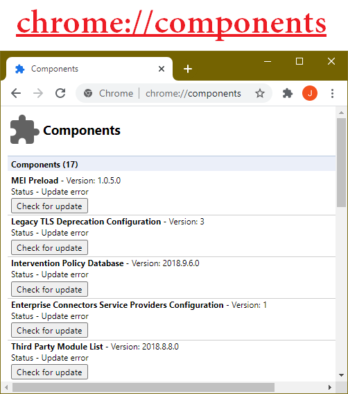 chrome components