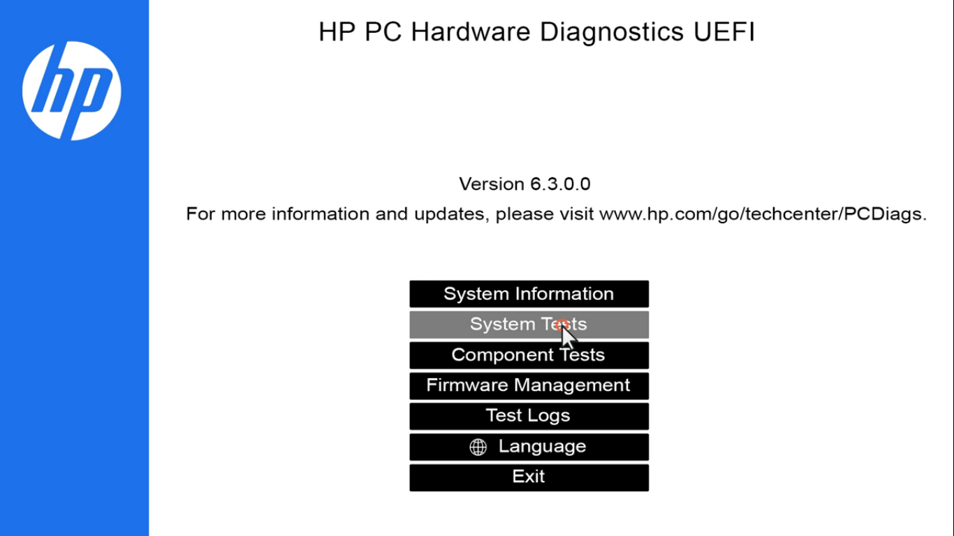 hp hardware checkup