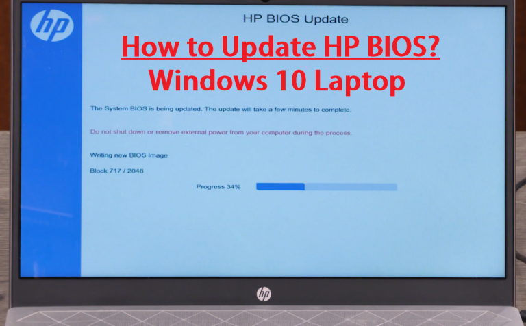 hp laptop bios update