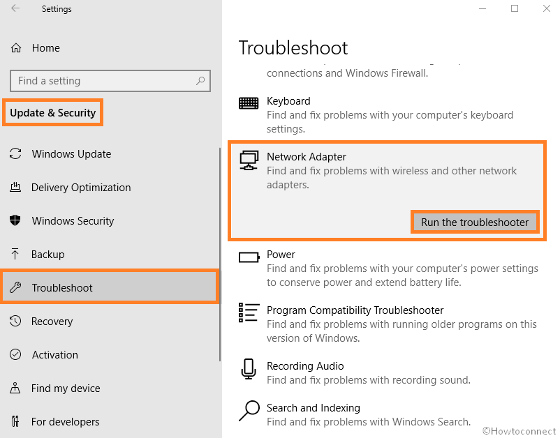 Network troubleshooter