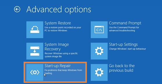 How to run Startup Repair on Windows 10
