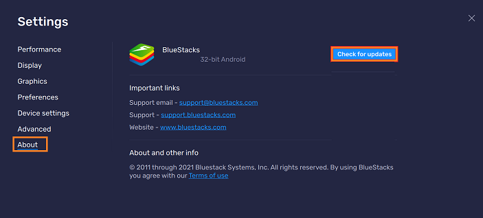 Update BlueStacks to BlueStacks 5