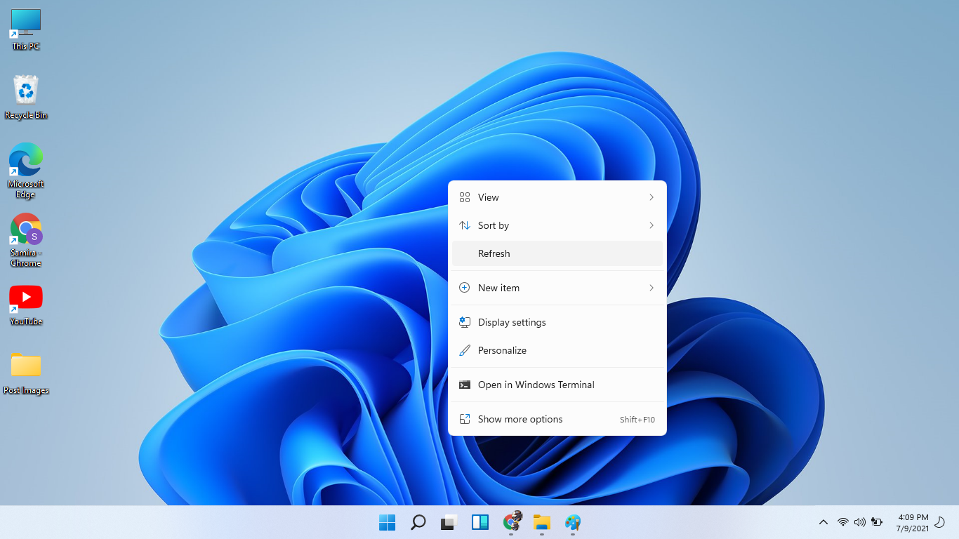 Windows 11 Desktop Label