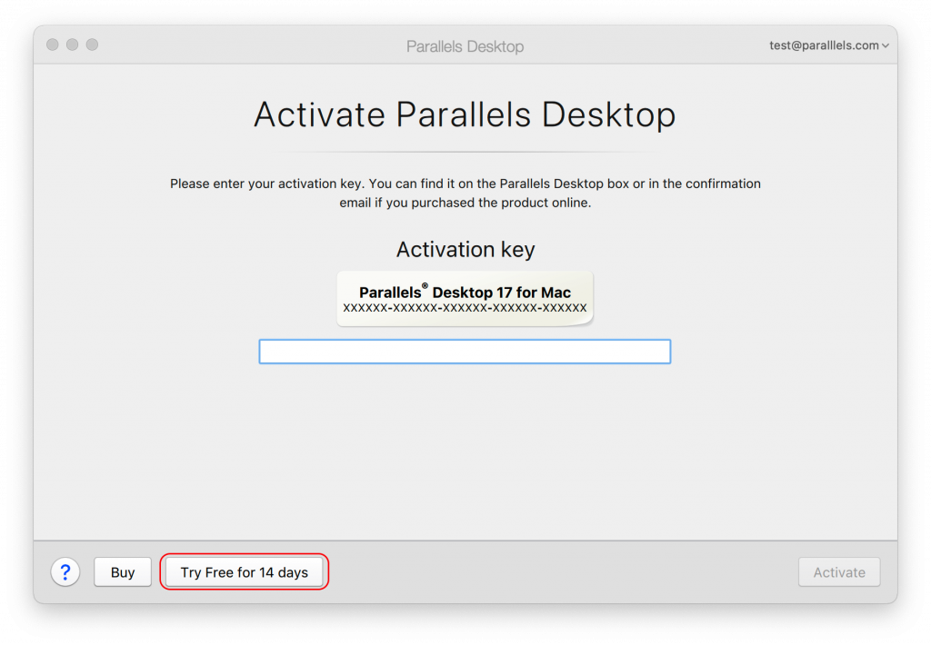 parallels free 14 days trial