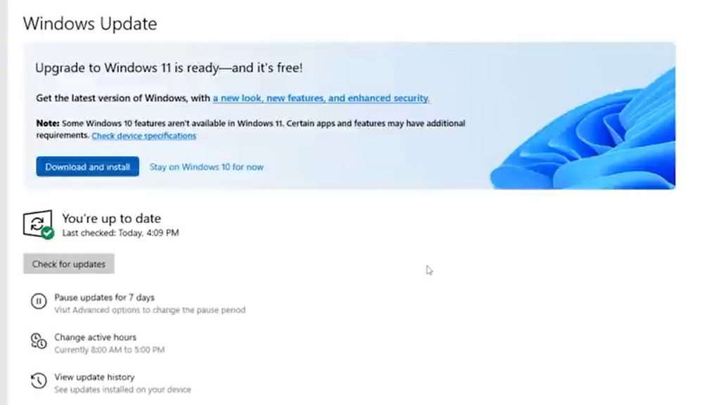 upgrade to windows 11 is ready free download and install