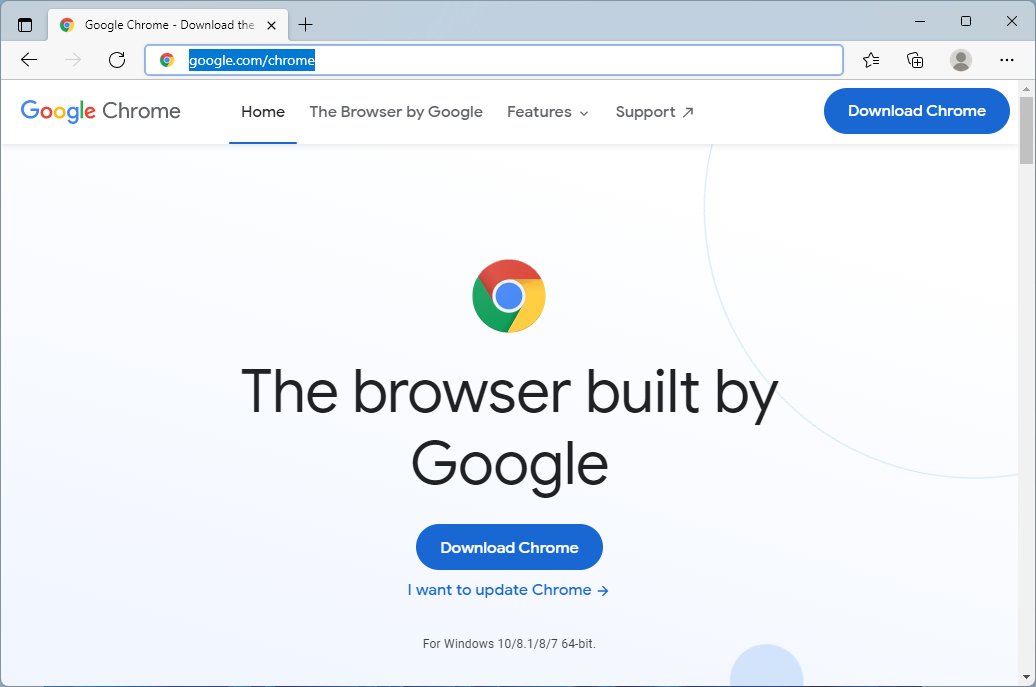 download chrome from edge windows 11