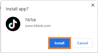 Hit on Install button