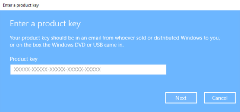 Product Key Format Windows 11