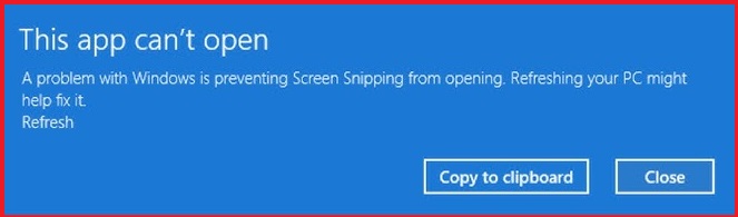 windows 11 snipping tool not working
