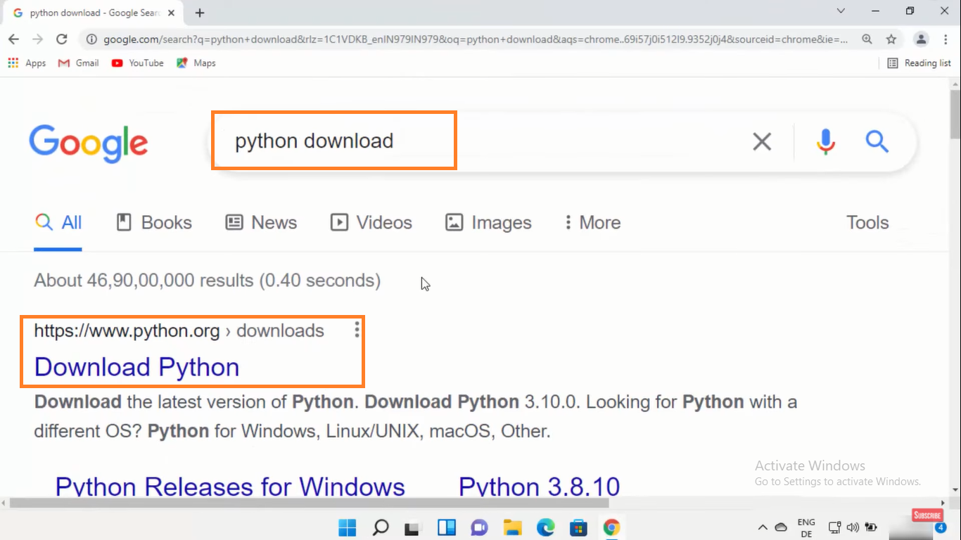 Python Download page