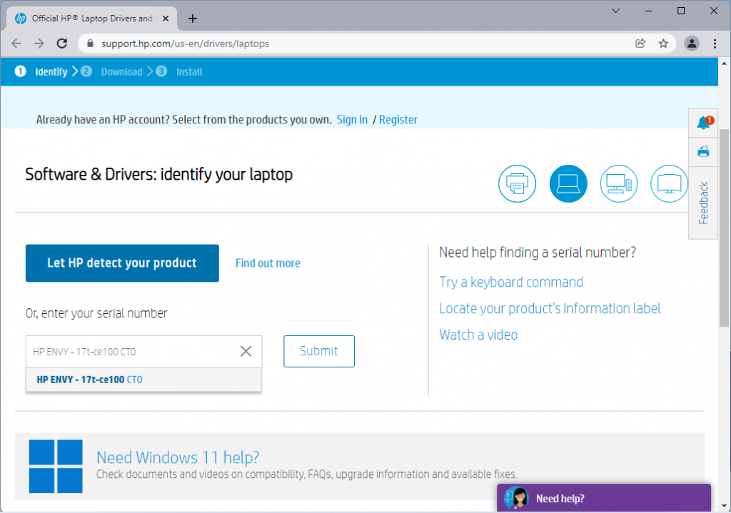 Download & Update HP Laptop Drivers in Windows 11