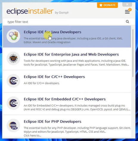 eclipse ide for java developers