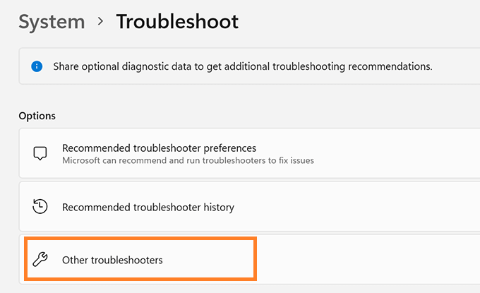 Hit on Other troubleshooter