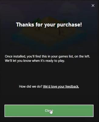 close purchase prompt minecraft launcher
