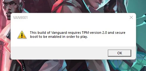 valorant tpm 2.0 secure boot windows 11